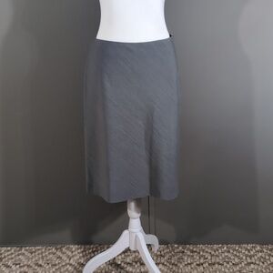 Mad's Grey Wool Blend Pencil Skirt